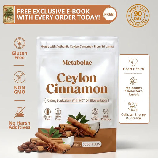 Cannella di Ceylon equivalente a 7200 mg con olio MCT