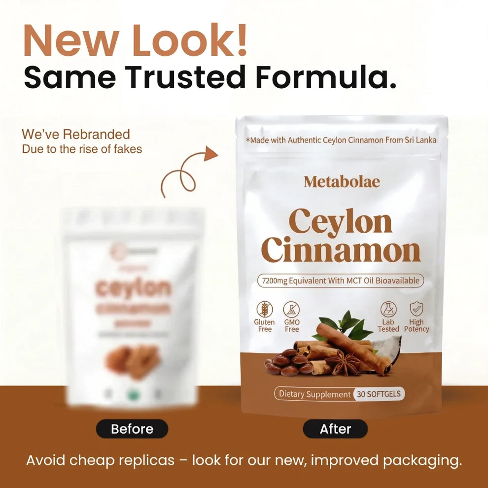 Cannella di Ceylon equivalente a 7200 mg con olio MCT
